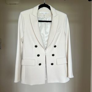 Veronica Beard White Peninsula Blazer Jacket